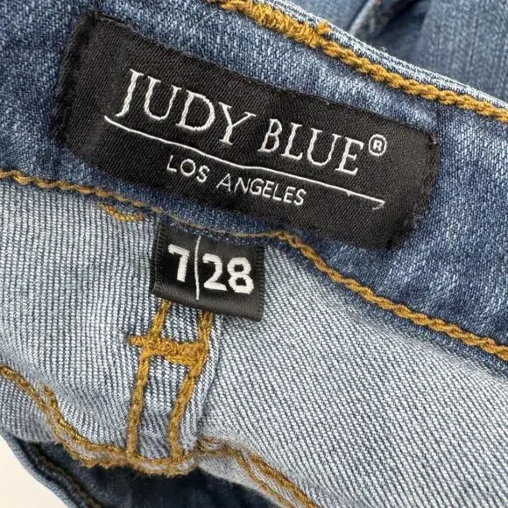 Judy Blue Womens Blue Bootcut jeans 7 / 28 Stretch Denim - Picture 4 of 9